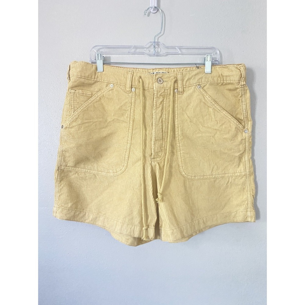 Free People We the Free Second Chances Corduroy Drawstring Yellow Shorts Sz XL - Picture 4 of 10